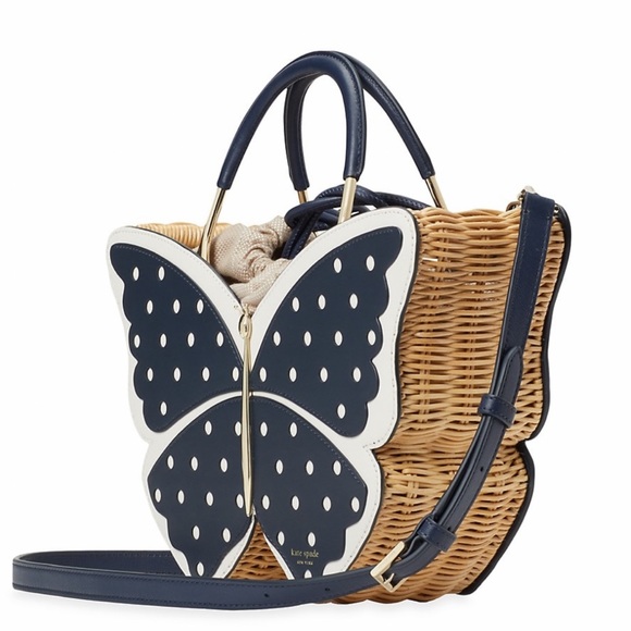 Kate Spade Wing it polka dot butterfly satchel - Picture 3 of 11